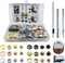 12.5MM Snap Fasteners Kit Brass Materia with Sharp Hole Punch Cutter and Standard Install Tool?Practice Operations Webbing ?for Clothes?Jackets?Je...