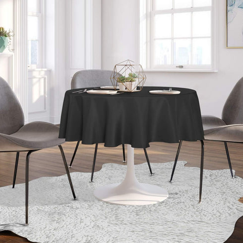 sancua Round Tablecloth - 60 Inch - Water Resistant Spill Proof Washable Polyester Table Cloth Decorative Fabric Table Cover for Dining, Buffet Pa...