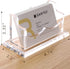 SANRUI Clear Horizontal Business Card Holder Stand for Desk, Acrylic Desktop Display Name Cards Holders Organizer Storage Rack,for Exhibition, Hom...