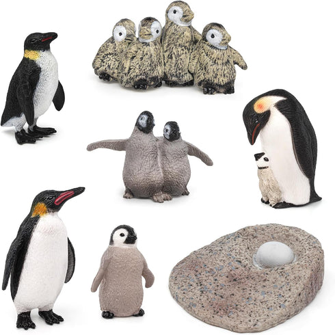 Polar Penguin Figure Playsets 7PCS Penguin Model Toy Desktop Decoration Collection Party Favors Toys for Boys Girls Kids...