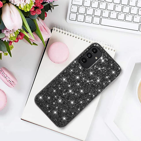Compatible with Samsung A15 Case Glitter Shockproof, Samsung Galaxy A15 5g Phone Case Bling Sparkly TPU and PC Silicone Shiny Girl Women Thin Prot...