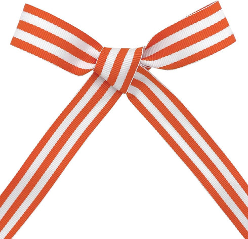 Morex Ribbon Striped Polyester Grosgrain Ribbon, Party Decorations, Gift Wrapping, Fun Patterns, 7/8" by 20 yd., Orange...