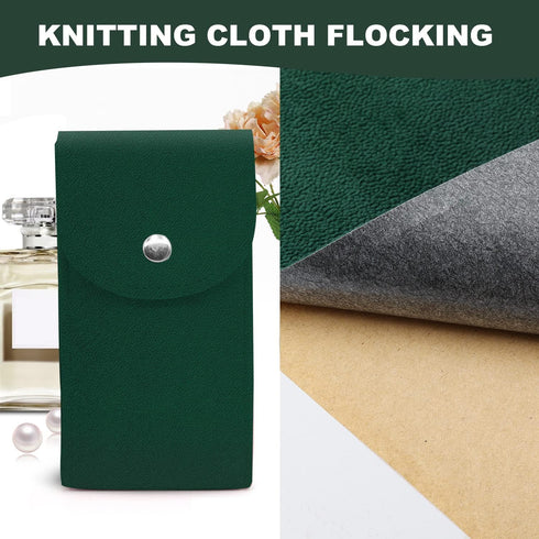 Removable Velvet Fabric Self Adhesive Felt Fabric Liner Green Velvet Drawer Liner for Jewelry Drawer Craft Felt Fabric Sheet Art & Craft Making 14...
