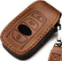 Leather Cover Key Fob Case Compatible with Subaru Keyless Remote Control Forester Impreza Outback WRX BRZ Legacy and XV Crosstrek etc. (A-Brown)...