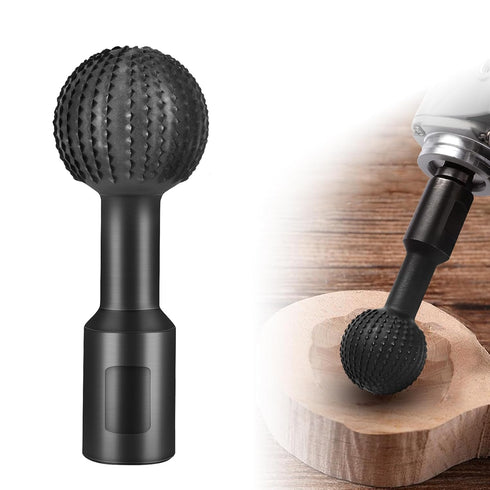 Sphere Rotary Burr with 5/8-11 Threads for 4 1/2 and 5 Inch Angle Grinder, Ball Gouge Angle Grinder Attachments for Woodworking Grinding Polishing...