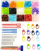300 Pcs Stitch Markers,15 Colors Knitting Crochet Locking,15 Pcs Large Eye Blunt Sewing Needles with Storage Box...
