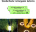 10 Packs 1.2v AAA 900mAh Ni-MH Rechargeable Batteries for Solar Lights Solar Lamp(Triple A Size)...