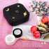 Contact Lens Case, Cute Stars Moon Contact Holder Cases Kit with Lenses Remover Tool Tweezers Mirror Solution Bottle Portable Contacts Container S...