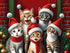 Christmas Kittens Diamond Painting Winter Christmas Diamond Art Kits for Adults, Full Round Gemstone Crystal Cross Stitch Kit, for Wall Decor Gift...