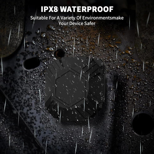 2 Pack IPX8 Waterproof AirTag Holder with 3M Adhesive Sticker Hidden Full Protective Silicone AIT tag Case Anti-Lost Scratch Resistant Protective ...