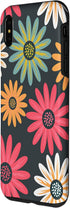 iPhone XS Max Floral Daisy Flowers Pink Green Orange Grey Pattern AEN021 Case...