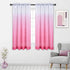 HUTO Pink Sheer Curtain for Little Girls Kids Bedroom Ombre Gradient Window Panel for Princess Teenage Daughter Closet-Sheer Backdrop Curtain Drap...