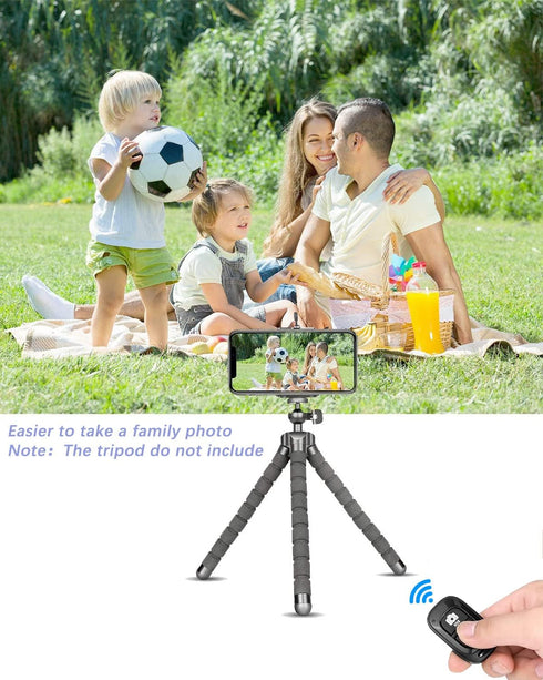 Remote Shutter for iPhone Camera, Bluetooth Remote for Android, Hands Free Works with Take a Christmas Family Portrait, Create Amazing Photos and ...