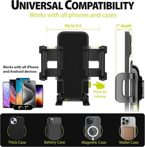 Bracketron TripGrip Wave Dashboard Cell Phone Mount for Car Hands Free Suction Cup Cradle Grip Stand Cellphone Holder......
