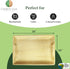 Disposable Palm Leaf 14" x 10" Trays (10 pieces) Bamboo Like Serving Platters, Disposable Boards, Eco-Friendly Dinnerware For Weddings, Catering, ...