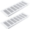 Geesatis 11.8 x 4 inch / 300 x 100 mm Rectangle Shape Mesh Air Vent for Cabinet Shoe Cabinet Hardware Accessories Ventilation Cover, with Mounting...