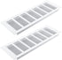 Geesatis 11.8 x 4 inch / 300 x 100 mm Rectangle Shape Mesh Air Vent for Cabinet Shoe Cabinet Hardware Accessories Ventilation Cover, with Mounting...