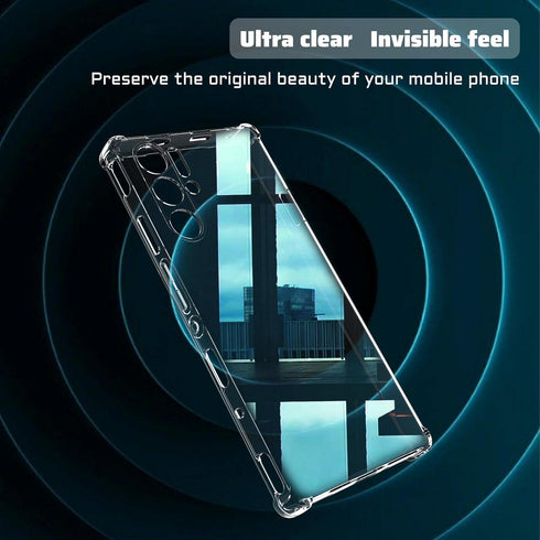 for ZTE Nubia Red Magic 9 Pro Case with Screen Protector (2-Pack), HD Scratch Resistance 9H Tempered Glass,Transparent TPU Shock-Absorption Flexib...