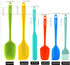 6PCS Silicone Spatulas, MONGSEW Food Grade Heat Resistant Rubber Spatula Set, Kitchen Spatulas for Baking, Cooking and Mixing, BPA-Free, Dishwashe...