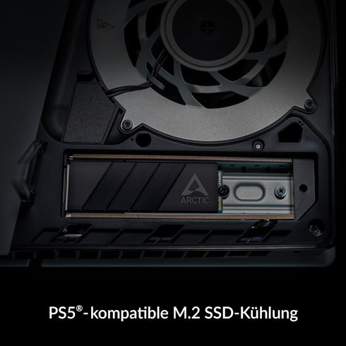 ARCTIC M2 Pro - Heatsink Cooler for M.2 2280 SSD, with ARCTIC TP-3 thermal pads, compatible with PC & gaming consoles, for dual and single-sided S...