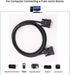 DTech DB9 RS232 Serial Cable Female to Female Null Modem Cord Full Handshaking 7 Wire Crossover for Data Communication (5 Feet, Black)...