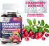 Cranberry Gummies - Urinary Tract Health Gummy + Vitamin C - 25,000mg - Triple Strength Cranberry Concentrate Extract Supplement Pills, Ultimate P...