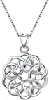 EVER FAITH 925 Sterling Silver Infinity Love Celtic Knot Pendant Necklace Birthday/Mothers Day/Valentines/Christmas Jewelry Gift for Friend Sister...