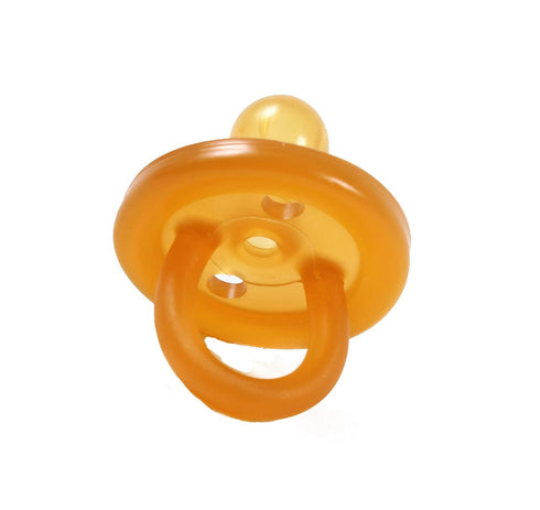 Sweetie Rubber Pacifier Natural Rubber Pacifier Rounded 1 Count Original Natural Rubber Pacifier (12-18 Large)...