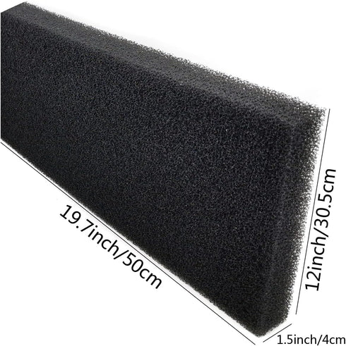 Aquarium Filter Media Foam Pad 19.7 x 12 x 1.5 inch, Cut-to-Fit Sponge Filter Foam Sheet for Aquarium Fish Tank Pond Reef Canister...