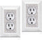 Bling Wall Plates for Electrical Outlets,2023 Glitter Cute Covers,Silver Rhinestones White Texture Electrical Outlet Covers Wall Plate Decorative ...