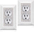 Bling Wall Plates for Electrical Outlets,2023 Glitter Cute Covers,Silver Rhinestones White Texture Electrical Outlet Covers Wall Plate Decorative ...