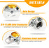 Metal Spot Sprinkler, 360 Degree Square Circle Pattern Sprinkler with Gentle Water Flow, Hose Sprinklers Coverage Area Up to 30FT for Small Area Y...