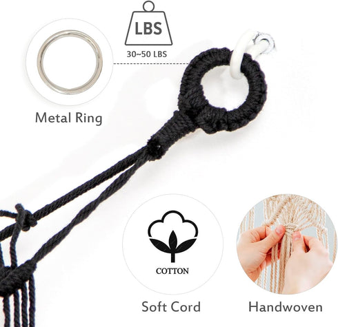 Macrame Stuffed Animal Net or Hammock Hanging Net for Plush Toy Holder Squishmallow Net Toy Hammock for Stuffed Animals Storage Ideas Plushie Net ...