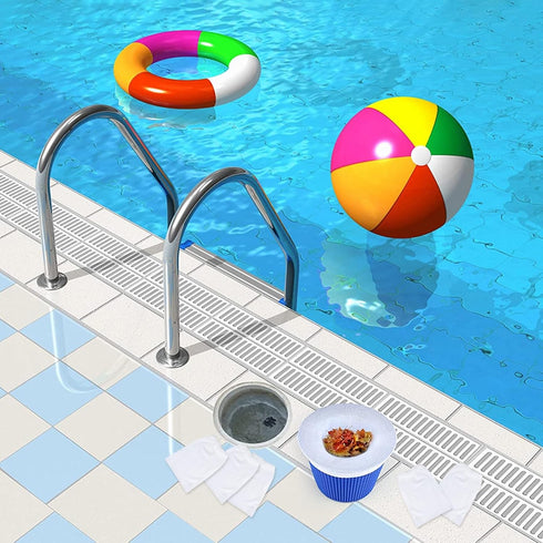 20 Pack Pool Skimmer Socks,Reusable Effective Pool Filter Basket Socks?Pool Filter Socks Net Saver for Inground and Above Ground Pools/Pool Skimme...