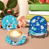 DOTSOPS 8 Pcs Christmas snowman Diamond Painting Coasters Kits with Holder - DIY Diamond Art Coaster - Non Slip Coaster for Adults Diamond Paintin...