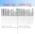?????? ???? 20pcs Aluminum Cutting Burr, 1/8 Inch Shank Double/Single Cut Tungsten Carbide Burrs Set for Dremel Rotary Tools...