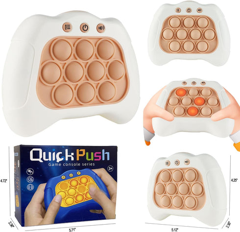 Pop The Target! Handheld Speed Pushing Game Machine: A Fun Multiplayer Game for Family. Fidget Game Toy for 6 7 8 9 10 11 12 years old White...