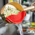 Clip On Strainer Silicone for all Pots and Pans, AUOON Pasta Strainer Clip on Food Strainer for Meat Vegetables Fruit Silicone Kitchen Colander...