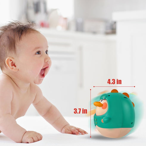 Musical Wobbler,Roly Poly Toys for Kids 6 Months+,Family ornaments,office ornaments, stress relief toys (Green)...