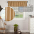VHC Brands Simple Life Flax Khaki Country Farmhouse Kitchen Window Curtain Valance 16x72...