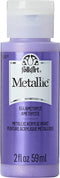 FolkArt Metallic Acrylic Paint in Assorted Colors (2 Ounce), 654 Amethyst...