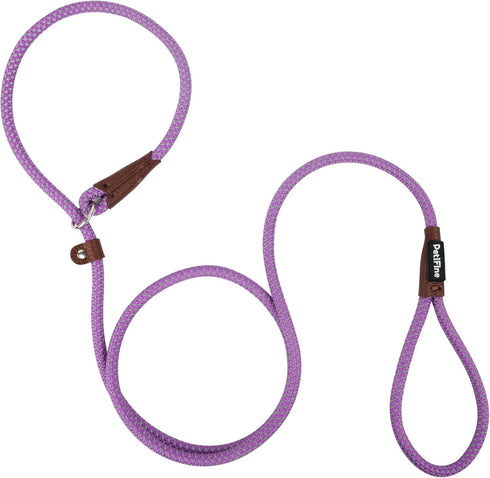 PetiFine Slip Lead Dog Leash,6FT x 3/8" Reflective Durable Dog Training Leash, Heavy Duty Adjustable Nylon Dog Rope Leash Slip Leash for Small Med...