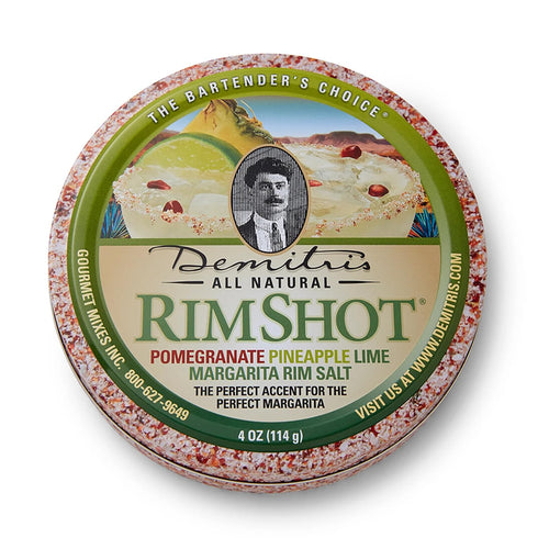 Demitri's RimShot Margarita Salt Rimmers – Made W/Hawaiian Sea Salt - Rimmer for Cocktails - Blend of Pineapple, Pomegranate & Lime - Margarita Sa...