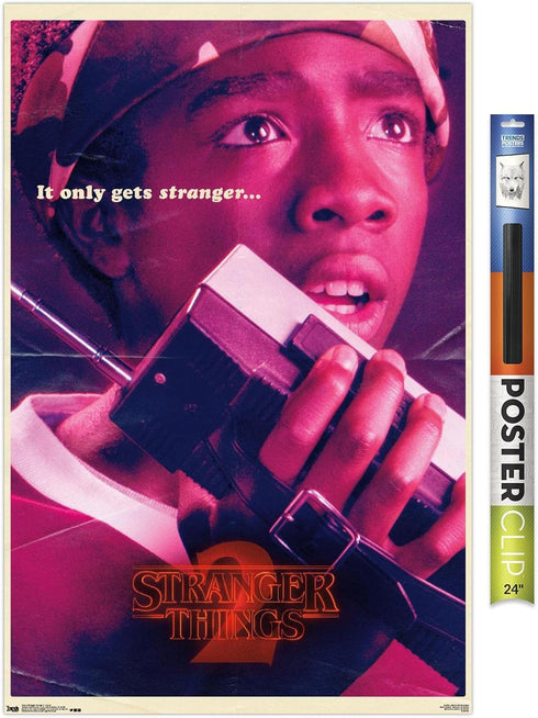 Trends International Netflix Stranger Things: Season 2 - Lucas Wall Poster, 34L x 22.4W, Premium Poster & Clip Bundle...