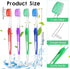 4 Pack Braces Brushes for Teeth with Interproximal Head, Orthodontic Toothbrush for Braces, Double Ended Soft Bristles for Ortho Brace Teeth Clean...
