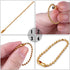 BronaGrand 150pcs 100mm Long Bead Connector Clasp 2.4 mm Diameter Ball Bead Chains Keychain Tag Key Rings...