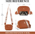 Crossbody Bags for Women, Small Leather Crossbody Bag Purse Women's Shoulder Handbags with Adjustable Strap...