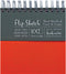 Global Art 6-Inch by 6-Inch Flip Sketch Wire Bound Blank Sketchbook, Madarin, 100 Pages...