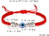Evil Eye Lucky Pendant Bracelets Anklet Red Rope Cord Thread Braided Amulet Family Couple Friendship Adjustable Elephant Butterfly Sun Bracelets f...
