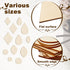 wexpw 320 Pieces Unfinished Wooden Earrings Blank Wood for Earring Pieces 4 Shapes for Wooden Earring with 100pcs Earring Hooks &100pcs Jump Rings...